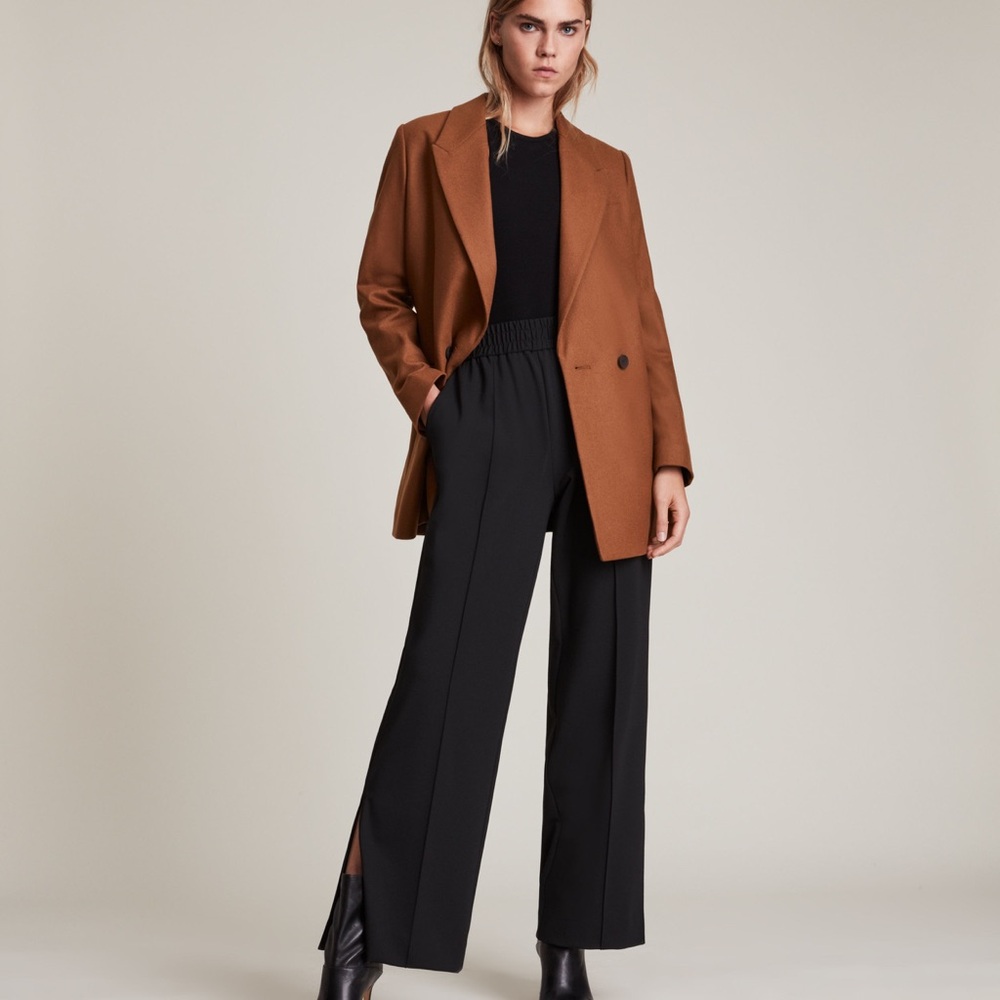 All Saints Ella Blazer in Conker Brown - Picture 2 of 10
